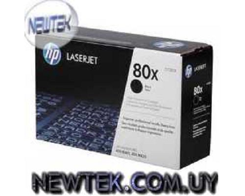 Toner HP 80X CF280X Negro Original Alto Rendimiento M401DNE M401DN